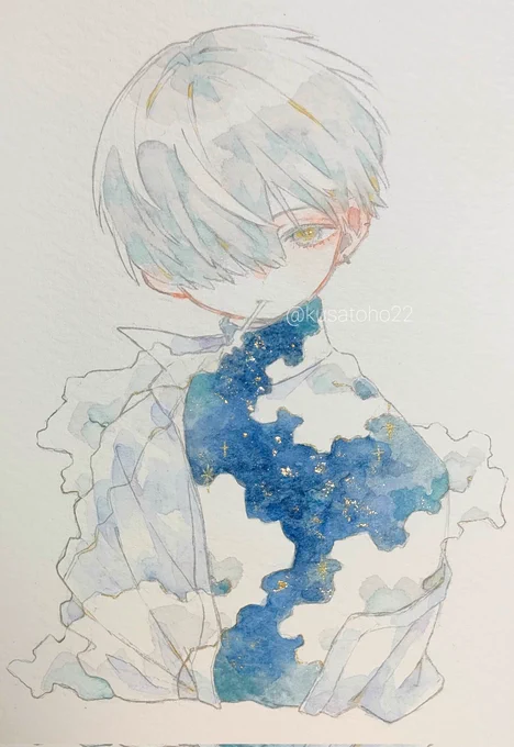 #私はこういう絵描きです見た絵描き全員参加どこか切ない絵を描くのが好きです 