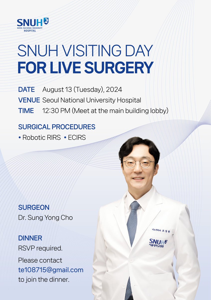 kmoretry's tweet photo. See you in Seoul during WCE-T (RSVP dinners included)
#WCET
#Endourology https://t.co/12wLWpev3d