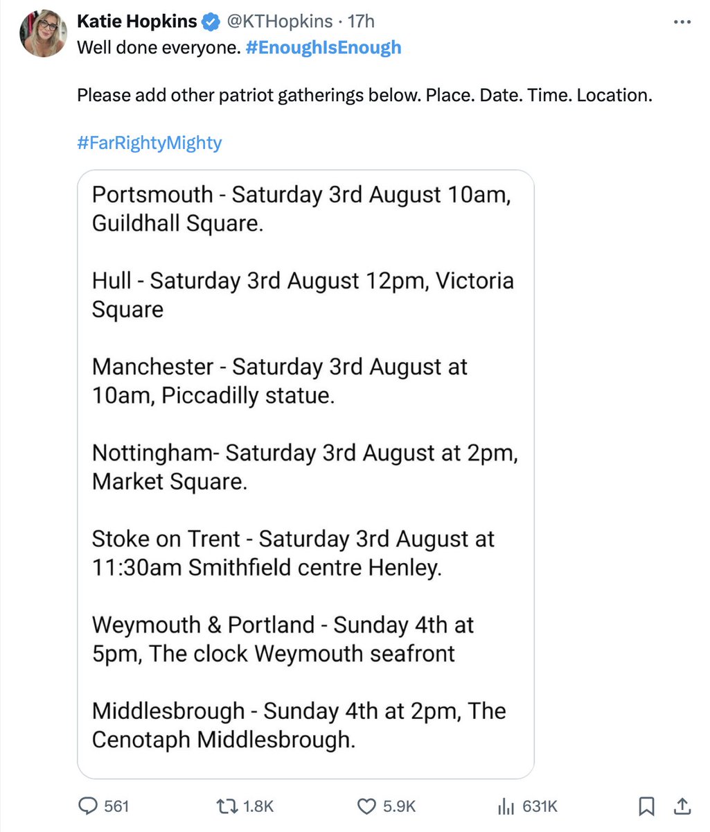 MilesKing10's tweet image. Who could possibly be encouraging and enabling these far-right morons to loot and burn?