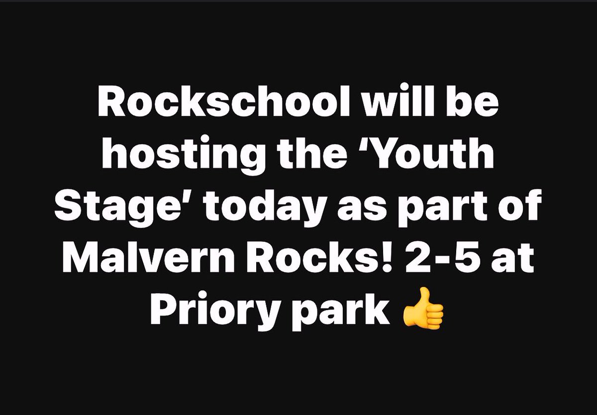 Malvern Rocks, Priory park, 2-5! We’ve got some great young talent playing in the park today 👍