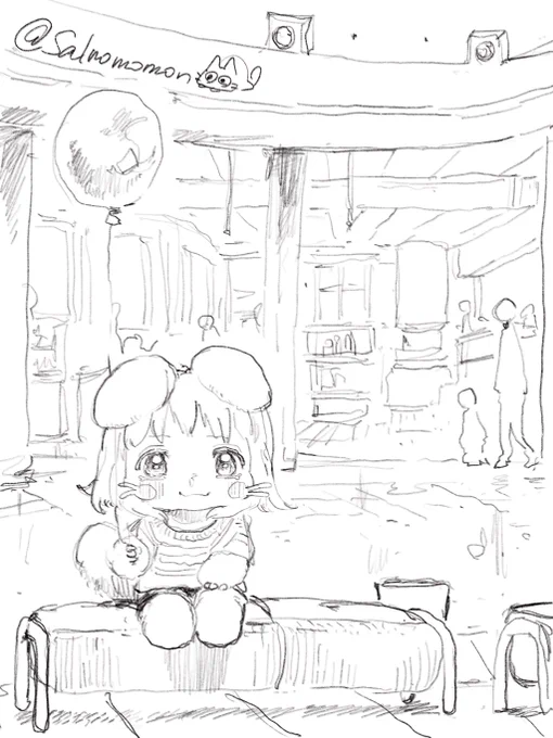 迷子になる前の場所でずっと待ってるナナチ 