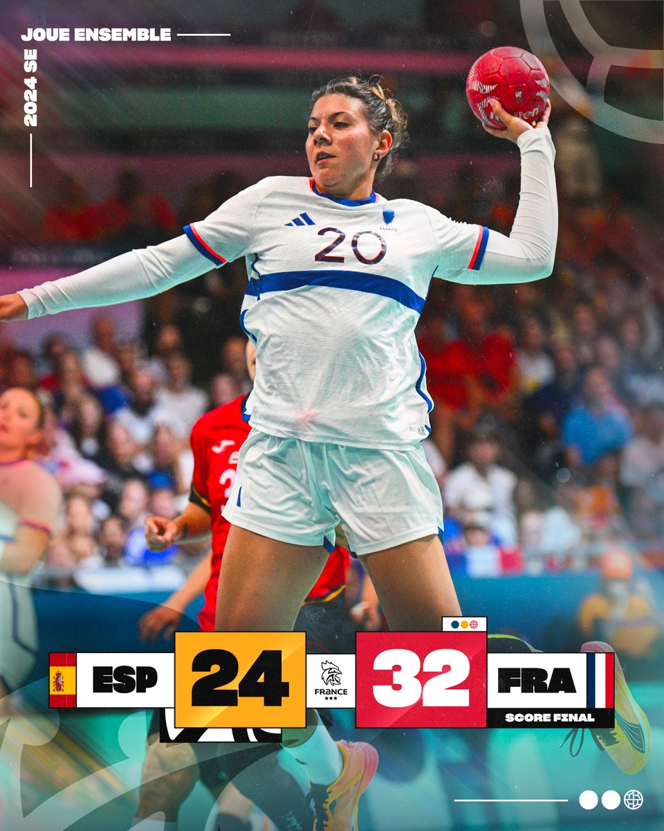VICTOIRE ! 🇪🇸24-32🇫🇷

5 sur 5 pour nos BLEUES ✅

Un match parfaitement maîtrisé de nos Françaises 👏

#BleuetFier