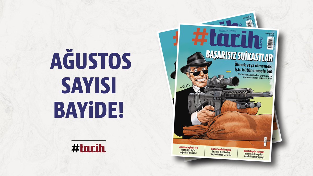 DÜNDEN BUGÜNE BAŞARISIZ SUİKASTLAR
Tarihi değiştiren/değiştiremeyen girişimler
 
📌 Sol’dan Sağ’a uzanan yolculuk: “Bozkurt” sembolü ve kökeni
📌 Cumhuriyetin ilk anayasası 100. yıl: Demokrasi ve laiklik için
📌 Çarşıya uymayan hesap: Fransa seçimleri
📌 Olağanüstü bir yetenek: