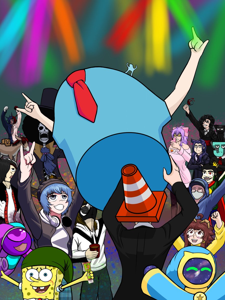 SombraVT_'s tweet image. #elbardeñym @MechokF @AngelofDarkFire  terminado siiii perdón por no subirlo antes pero tuve problemas con los diseños y el coloreo pero me esforcé mucho para que se parezcan a sus oc
PD:me pueden ayudar a etiquetar a los de mas chicos por que se me olvido sus nombres de perfil😵‍💫