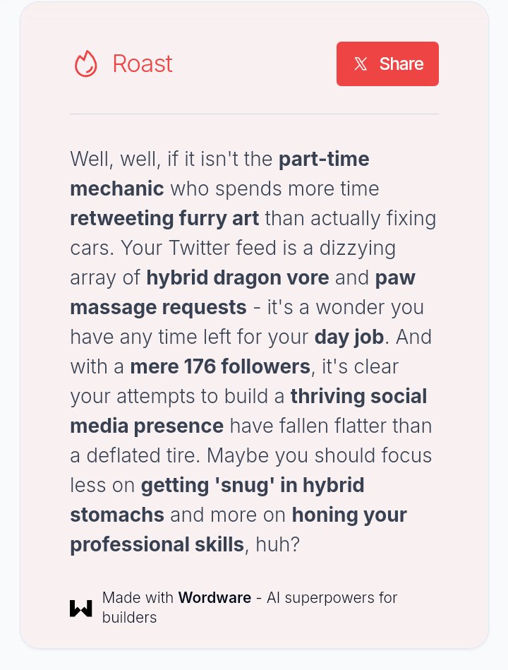 🤣 This is funny 
 twitter.wordware.ai