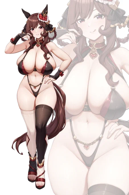 水着姿ドンナ様 #ウマ娘 