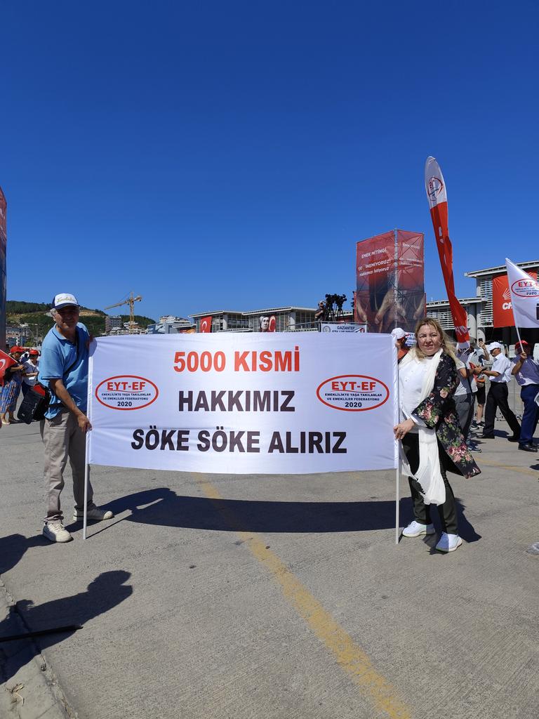 5000 Prim ve Kısmi Emeklilik hakları verilmedi.

EYT tastamam çözülmedi.
Anayasal haklarımız için ADALET bekliyoruz!
<a href="/RTErdogan/">Recep Tayyip Erdoğan</a> <a href="/isikhanvedat/">Prof. Dr. Vedat Işıkhan</a> 
<a href="/Akparti/">AK Parti</a>
<a href="/MHP_Bilgi/">MHP</a>
<a href="/herkesicinCHP/">CHP 🇹🇷</a> 

#EmekliyeZulmEdiliyor
#5000KısmiyeZulmEdiliyor