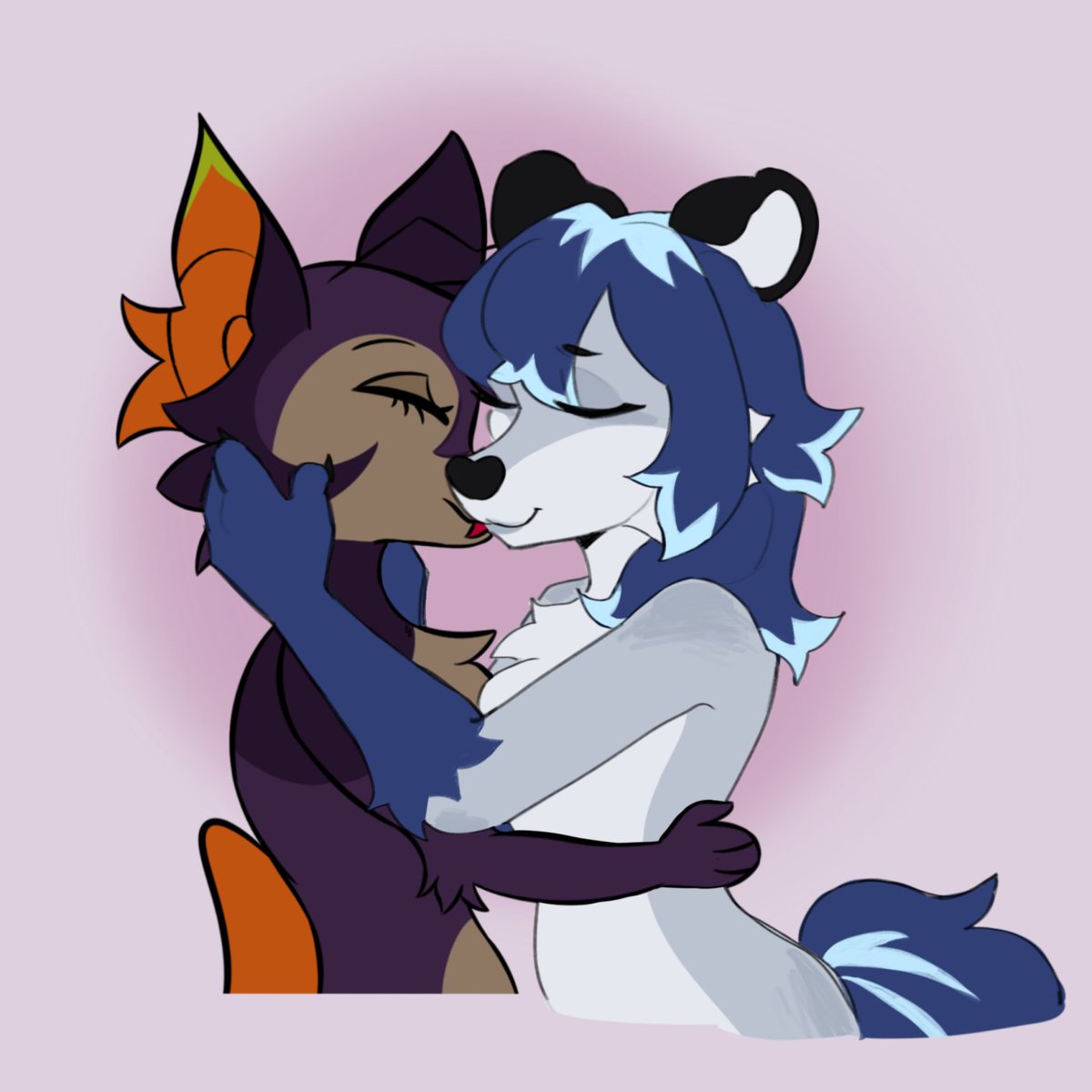 s11ushie's tweet photo. did a silly art trade with @femmby (i drew her salem, they drew my slushy) :D

#furry #furryart https://t.co/VOfHUdXHFN