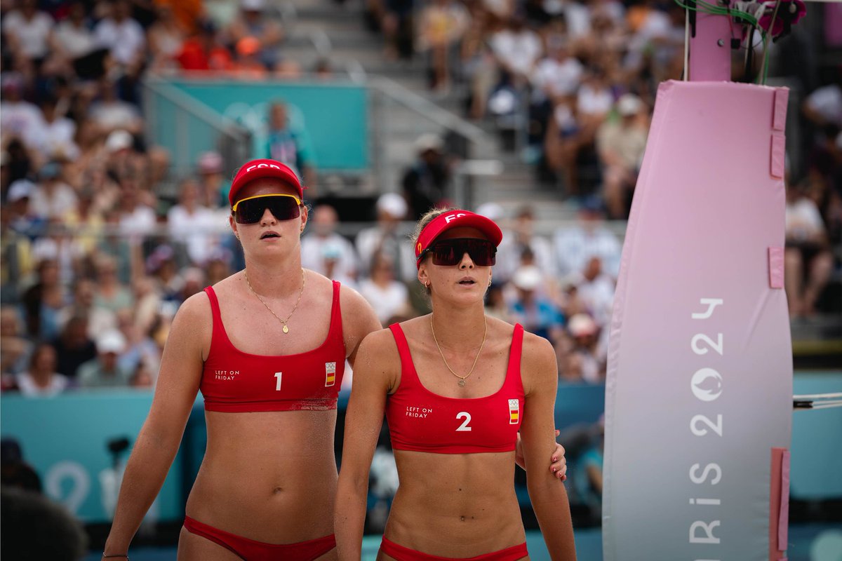 depominoritario's tweet photo. 🏐Voley Playa l #JuegosOlímpicos 

Tania Moreno y Daniela Álvarez🇪🇸 GANAN SU SEGUNDO PARTIDO DE FASE DE GRUPOS

🔸Brutal partido de la pareja española que probablemente acaben segundas de grupo y clasificadas para octavos de final ¡VAMOOOS! #París2024