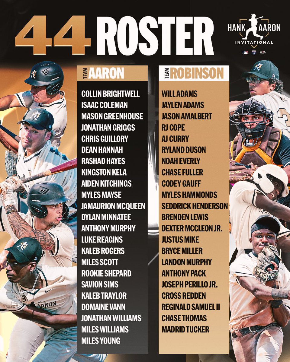 MLBDevelops (@mlbdevelops) on Twitter photo The 44 Roster for today’s #HAI2024 Showcase Game at <a href="/TruistPark/">Truist Park</a>🌟⚾️‼️
8/3- 10:30 AM ET 💻: Streaming on MLB.com
8/4- 8PM ET 📺: Re-airing on <a href="/MLBNetwork/">MLB Network</a> The 44 Roster for today’s #HAI2024 Showcase Game at <a href="/TruistPark/">Truist Park</a>🌟⚾️‼️
8/3- 10:30 AM ET 💻: Streaming on MLB.com
8/4- 8PM ET 📺: Re-airing on <a href="/MLBNetwork/">MLB Network</a>