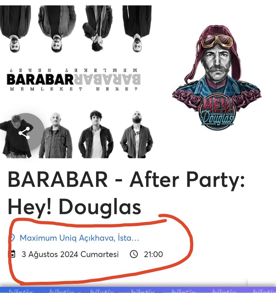 Bugün Barabar Konseri  ÜCRETSİZ bilet isteyenler Dm ye buyrun:)