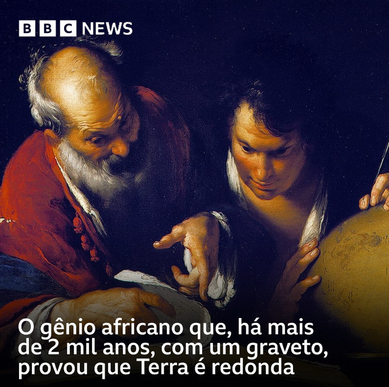 Ainda há quem não acredite que a Terra seja redonda, mesmo com todos os avanços científicos — da geografia à astronomia.⁠
⁠
Mas para Eratóstenes de Cirene foi preciso apenas um graveto para determinar esse fato: bbc.in/3YsS4w4

#ArquivoBBC