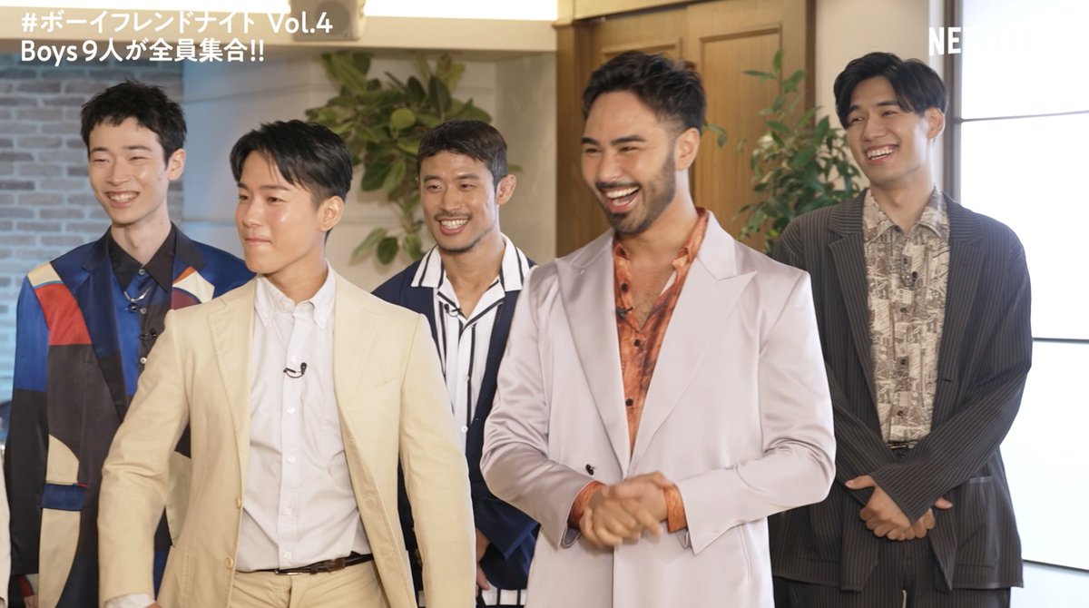 NetflixJP's tweet photo. #ボーイフレンドナイト 

Boys 9人 が登場！MC陣と初対面♡

ダイ、シュン、カズト、アラン、テホン、ゲンセイ、リョウタ、ユーサク、イクオ

#ボーイフレンド 
#TheBoyfriend 

https://t.co/GUinlTpVM7 https://t.co/UIZvuMh8fD