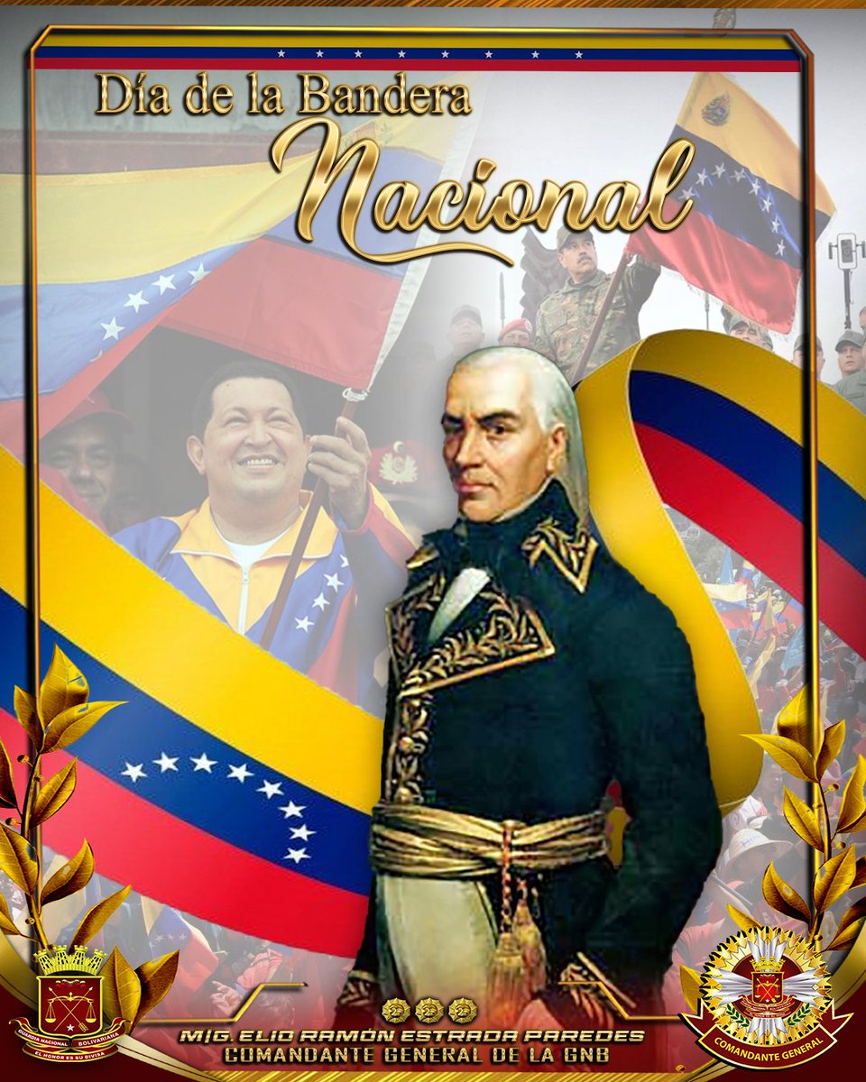 #3Ago || Nuestro tricolor 🇻🇪 con ocho estrellas también fue reivindicado por el comandante supremo Hugo Chávez, cuando en 2006 oficializó el 3 de agosto como Día de la Bandera Nacional¡Honor y Patria Grande! #PaísDeOchoEstrellas