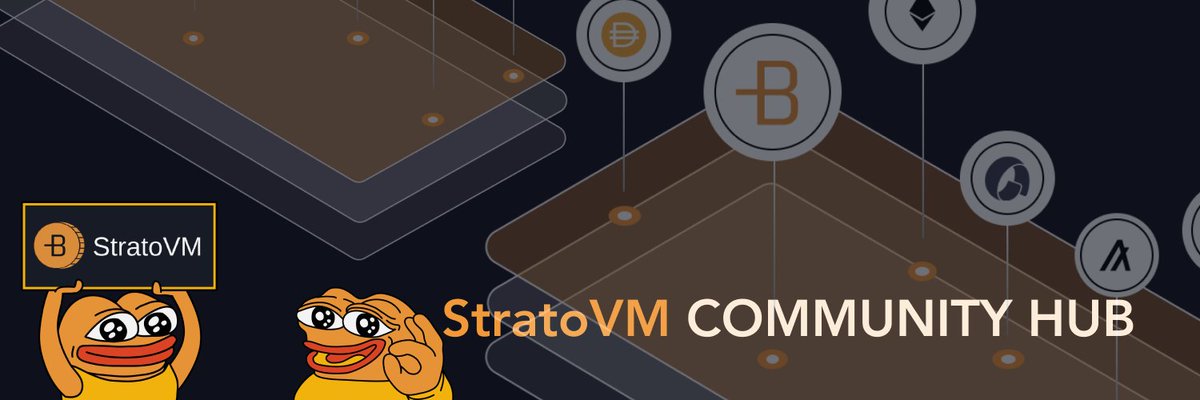 StratoVM_'s tweet photo. 📢Exciting News, StratoVM Community! 🚀

We’re thrilled to introduce the StratoVM Community Hub! 🎉

Follow us @StratoVMHub for: 
📚 Educational Content 
😂 Memes 
🔔 Other Updates from @StratoVM_ 

Join the conversation, share your thoughts, and be part of our growing community. Let’s build the future together! 💪
