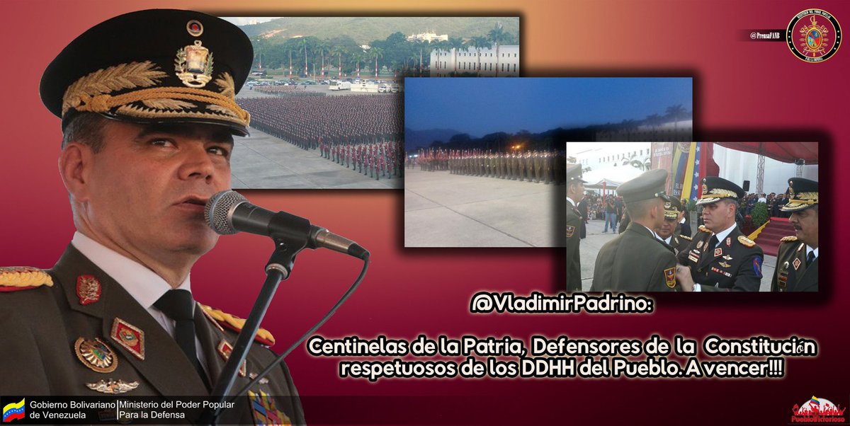 #03Ago Somos Centinelas de la patria, defensores de la constitución respetuoso defensores de los derechos humanos del pueblo Venezolano.