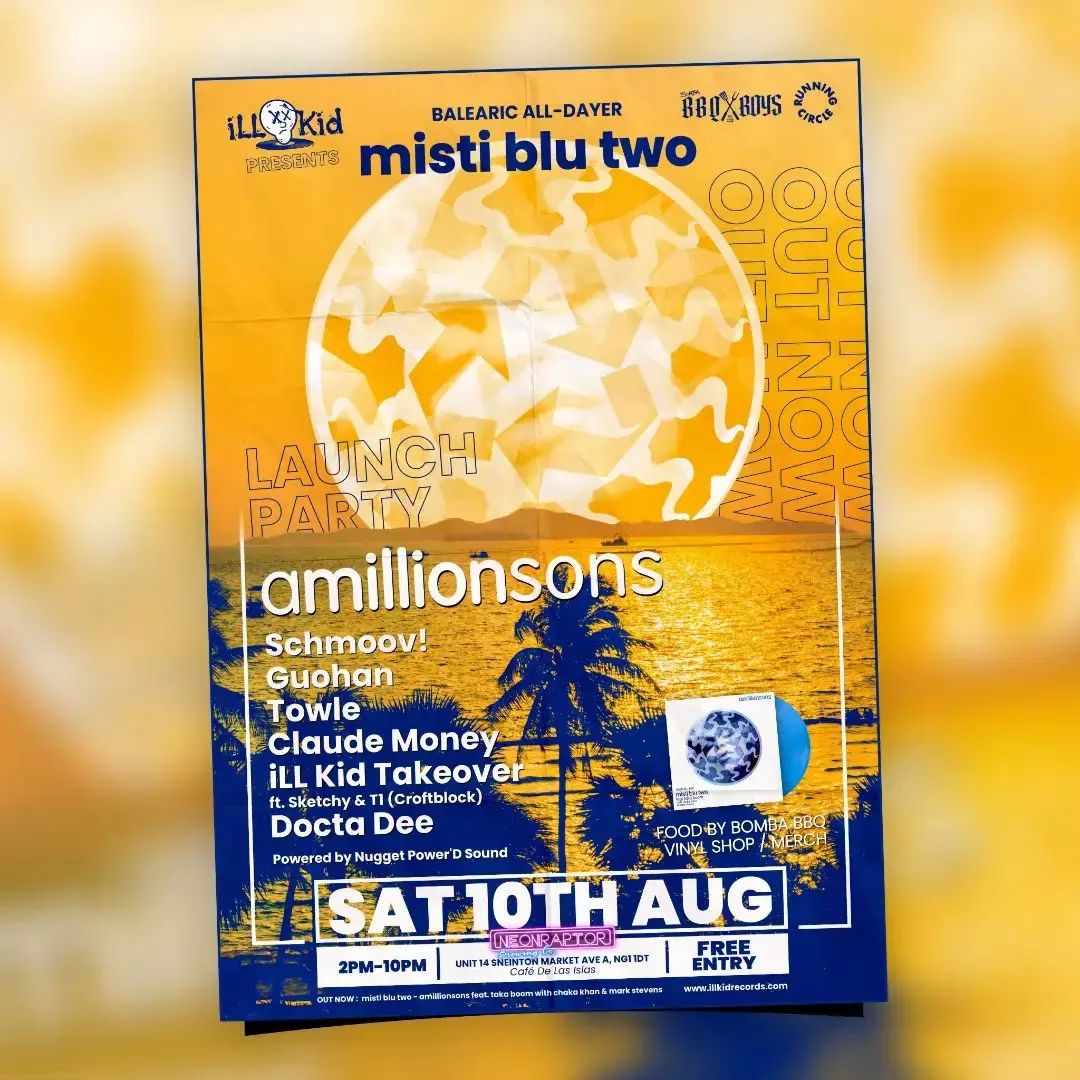 @amillionsons launch party!
@neonraptortap
@sneinton_market_avenues
FREE TICKETS 
l8r.it/CmBr

#vinyl #bbq #craftbeer  #funk #soul #records  #independentmusic #hotshit #nottingham #eastmids #0115 #balearic #rap #vinylcollector #sneintonmarket