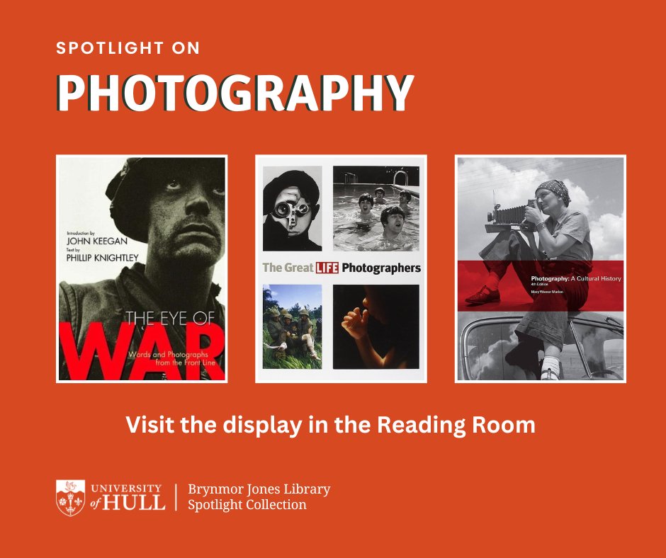📣 Spotlight on Photography

Did you know we have lots of resources in the library about photography and famous photographers? Explore the reading list and maybe you'll be inspired to pick up a camera 📷

📚 Discover the reading list here: ow.ly/pBoc50SOwfr