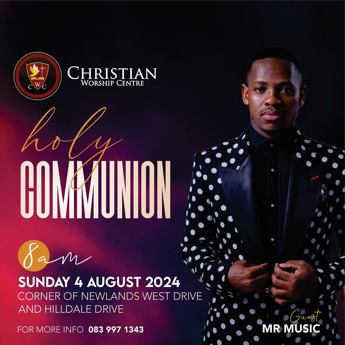 CWCKZNTV's tweet image. Kindly join us this Sunday on our Holy Communion service as we host Mr. Music ,we look forward to worshipping and fellowshipping together.
#CWCKZN
#KUYENZEKA