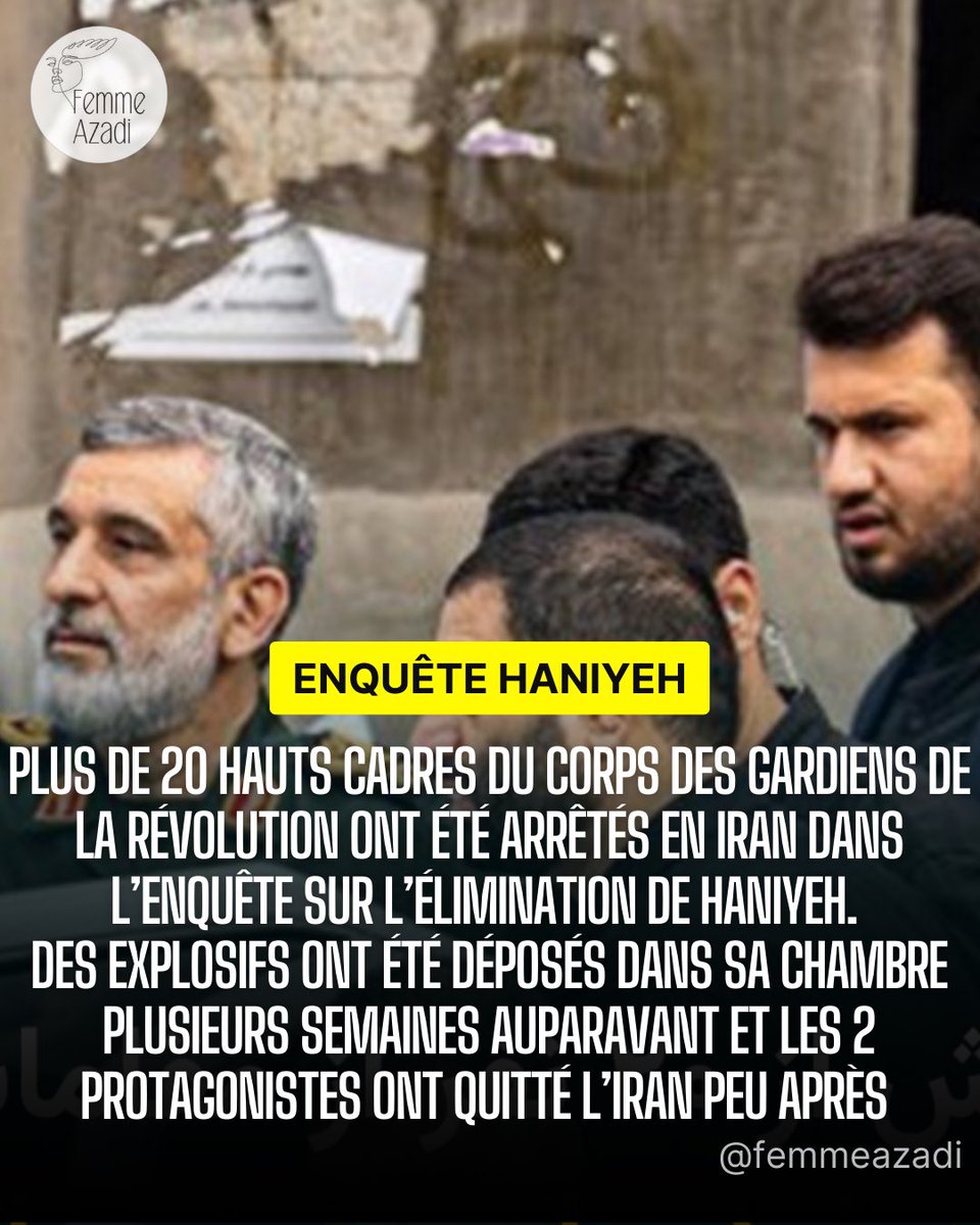 C’est un véritable tremblement de terre au sein du corps des gardiens de la révolution islamique notamment au sein des services de renseignements. L’élimination de Haniyeh a montré les failles dans la sécurité intérieure du pays et la connivence éventuelle de membres hauts placés