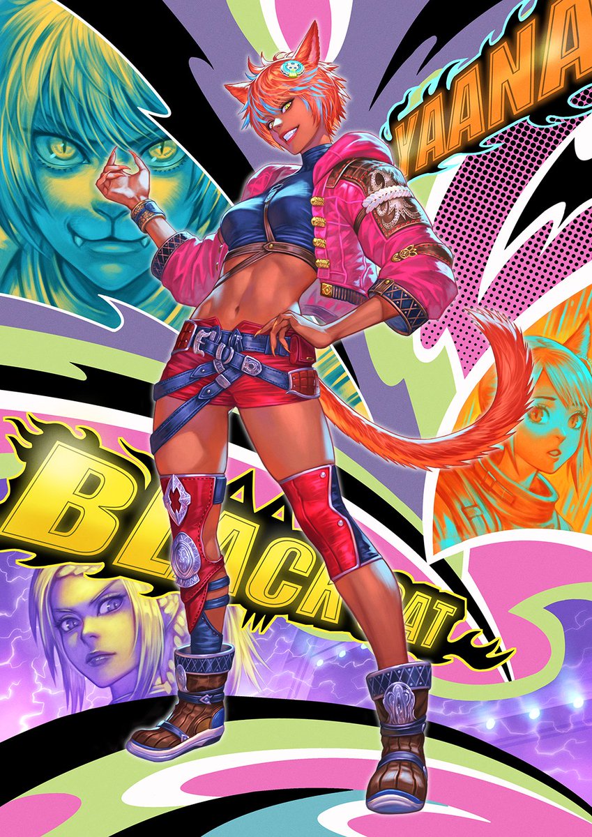 「覚悟しな、この爪の餌食になってもらうよ！」
🐱１層の猫🐈‍⬛
＃FF14