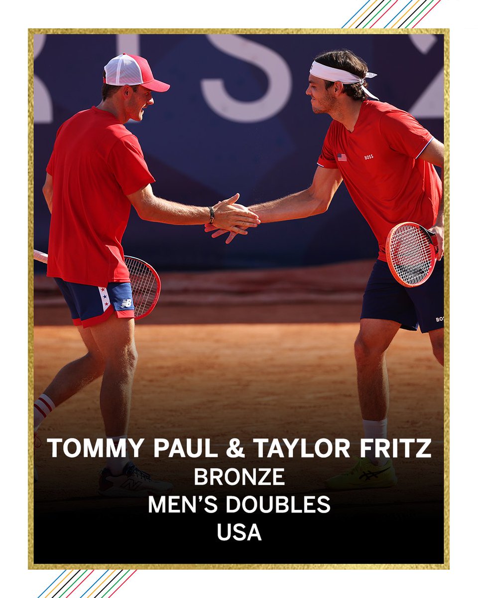 Tommy Paul and Taylor Fritz bring home another medal for the U.S. 🥉 👏