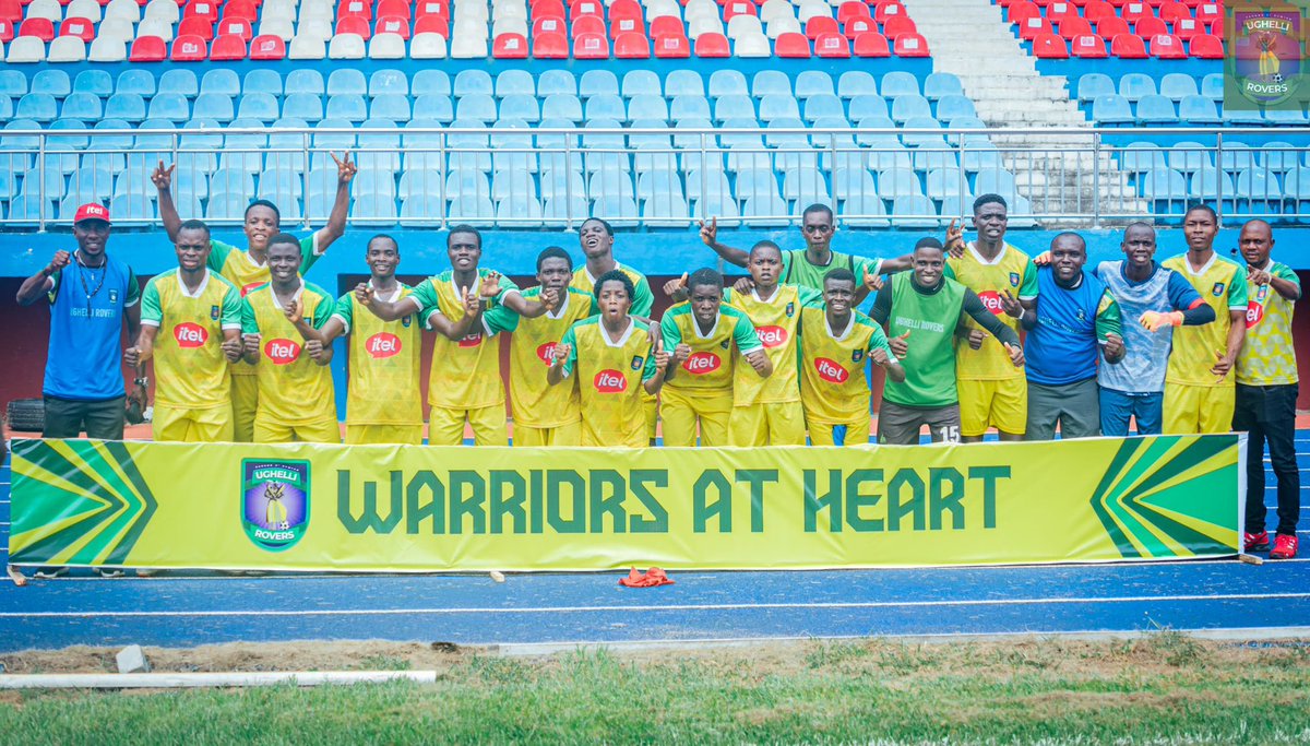 UghelliRovers's tweet photo. As we go into the finals of the Bet9ja Asaba Cup today, we adorn the warrior spirit like all our fans. Today is for Victory. 

Ughelli Rovers - Love and Hardwork 💚💛

#AsabaSuperCup #UghelliRovers #itel https://t.co/4cAYlswmYE