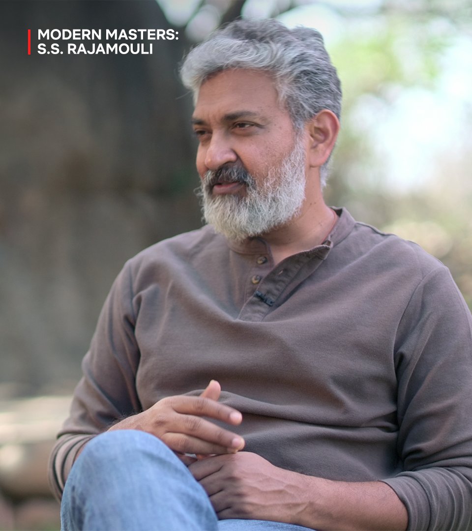 NetflixIndia's tweet photo. The Art vs The Artist 

#ModernMastersOnNetflix @ssrajamouli https://t.co/44Pul4g5cd