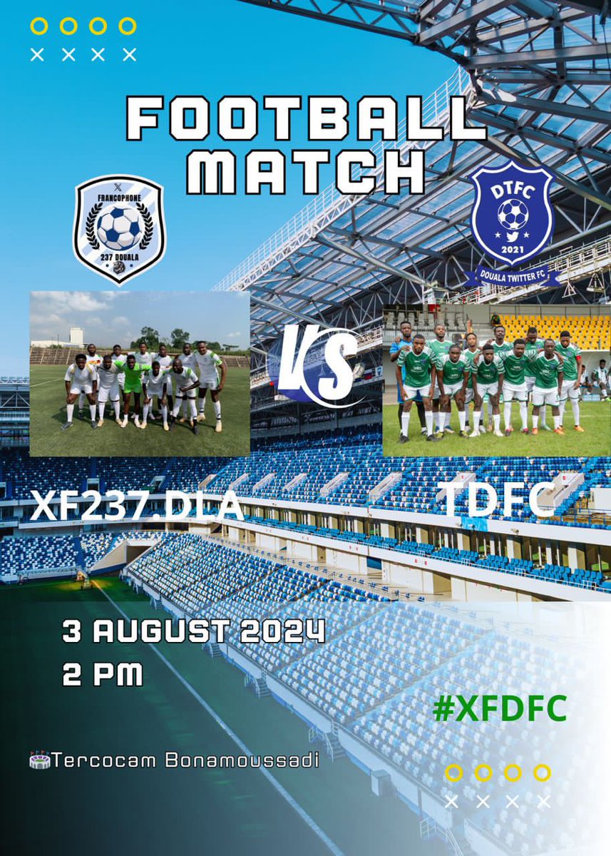 DylanFon1's tweet photo. Match Day๐ฅ๐ฅ๐ฅ๐ฅ๐ฅ๐ฅ
See you guys there
@DoualaTTFc
#DXFC https://t.co/LLlNITR2KO