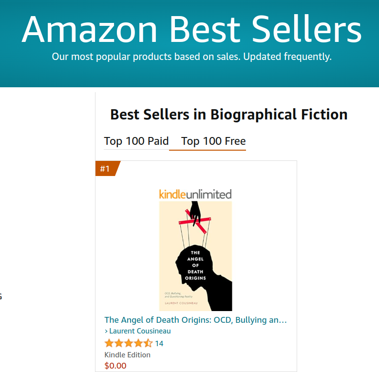 OnlineBookClub's tweet image. Wow! 🤩 

July 30th's Book of the Day SKYROCKETED to the #1 bestseller in its category!!

Congratulations, @climateguide!

"The Angel of Death Origins" by Laurent Cousineau

Still currently FREE on Kindle:
forums.onlinebookclub.org/amazon.php?asi…

#psychological #OCD #PTSD #freebooks #bestseller…