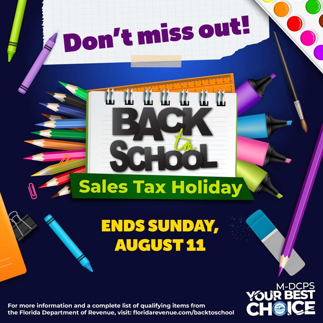 Don’t miss out! The sales tax holiday ends on August 11! Great opportunity to shop tax-free for school supplies, computers, and more. #TaxFreeHoliday