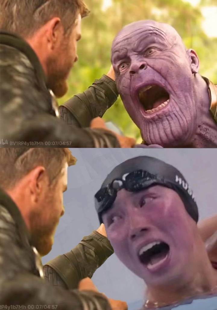 USA Australia UK Swimming doped? Why is your face purple like 🐒's butt?

#Paris2024 
#Swimming