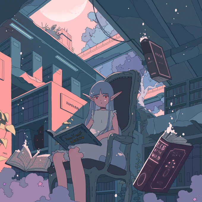 #私はこういう絵師です見た絵師全員参加 廃墟的なものをよく描きます 