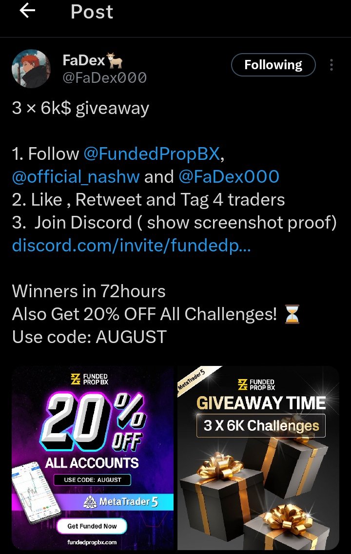 This is another opportunity 🙏 not to miss out from guys 😉 <a href="/adeyerabolut/">Boluwatife</a> <a href="/Ibitoye001/">D_khing</a> <a href="/Tomiwa_xyz/">Tommy Tommy💕 $TON 🎮💎☢️</a> <a href="/Emmamedia2/">DeGoke</a> 

Participate now and get a chance to be among the winners 🏆 and begin your trading career 💯