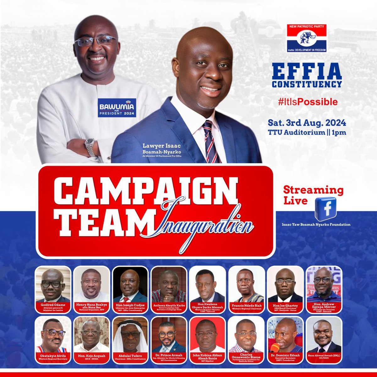 IngBerchie's tweet photo. EFFIA Constituency with Dr. Bawumia and Lawyer Yaw Boamah 🔥🔥🔥🔥
💙🤍❤️🐘
#Effia4DMB
#Effia4LYB
#OyonkopaBoafo
#NextToLead https://t.co/Rjj6OrLemd