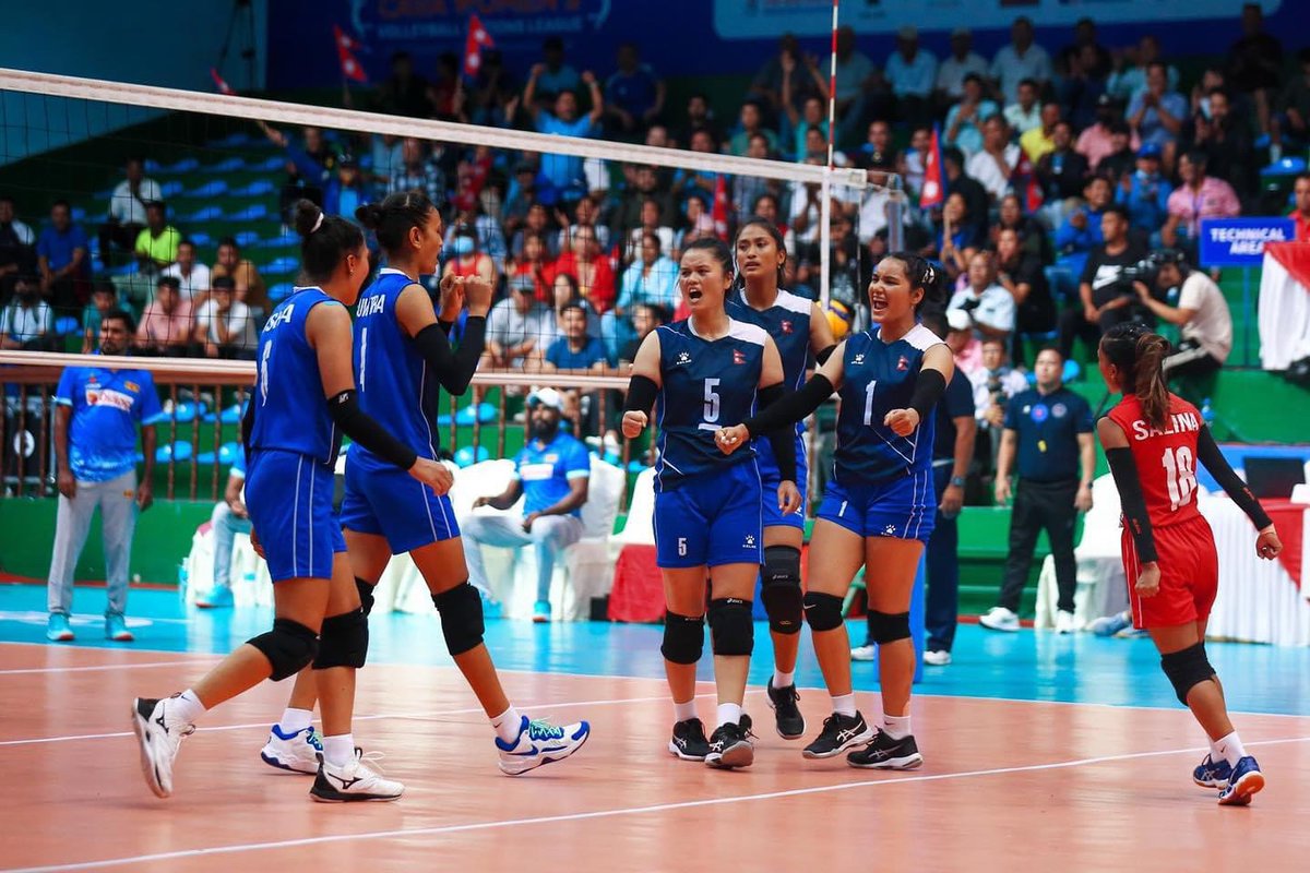 RONBupdates's tweet photo. Big Breaking: Nepal wins over India by 3-2 sets in ongoing CAVA Women's Volleyball League. ❤️🇳🇵 #Congrats https://t.co/OLDSw3HQPr