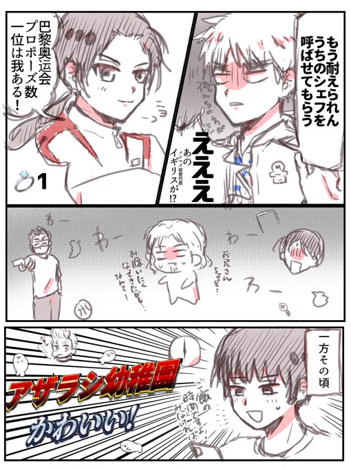 最近のTL、オリンピックとアザラシ幼稚園
※ヘタリア 