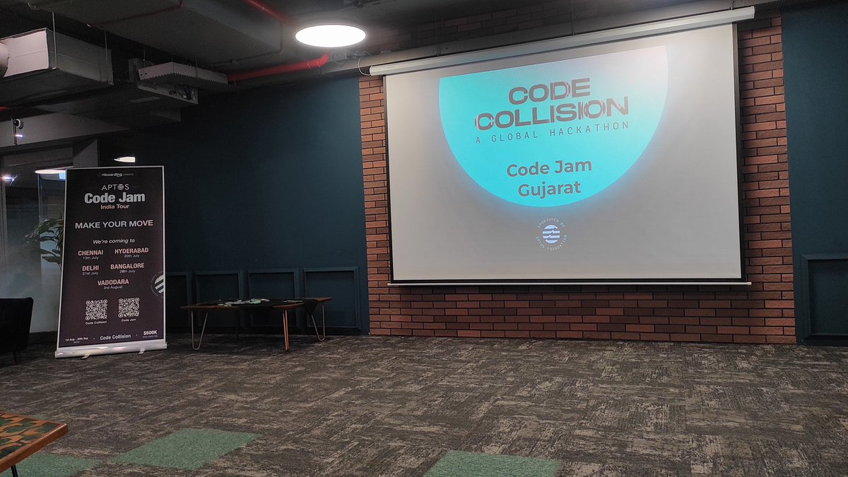 saurabhnage624's tweet image. Arrived here at @devxcommunity for the @onboardingclub X @Aptos #CodeJam India Tour #Vadodara
With our Host: @jilltodkar