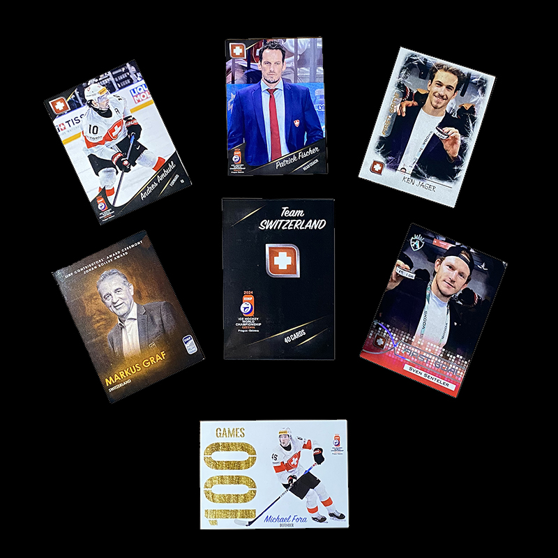 ampir_cards's tweet photo. 2024 AMPIR IIHF World Championship Team SWITZERLAND (40 cards) - https://t.co/xOWEYt0YMk #ampirtradingcards #sportscards #hockeycards #teamswitzerland #switzerland #iihfworldchampionship #set https://t.co/I4WuL8hryP