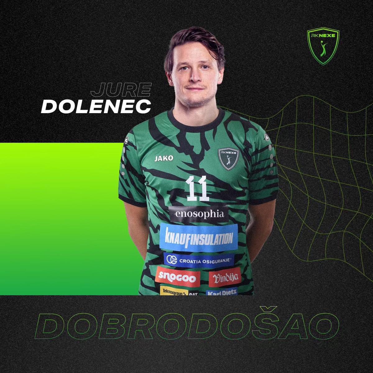 The captain of the Slovenian national team, the experienced right back Jure Dolenec, joins RK Nexe.

It’s the 10th(!) signing for the upcoming season of the ambitious Croatians.
#handball