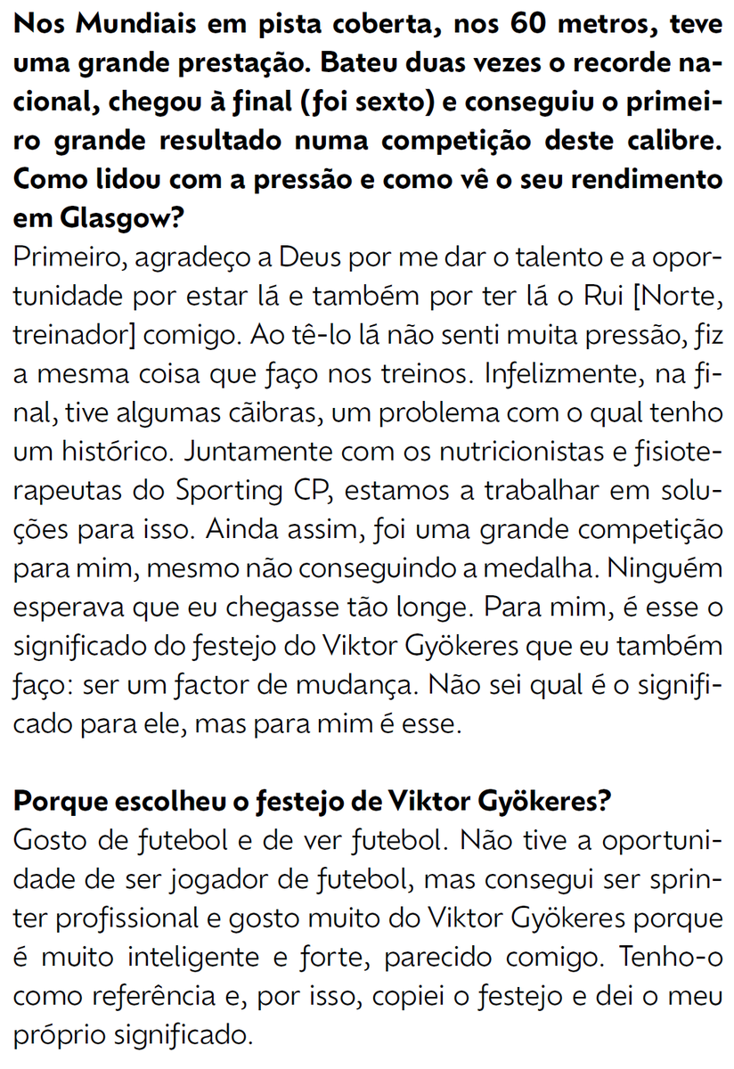 LuisSCastelo's tweet photo. @SportingCP Ao Jornal Sporting, em Abril, Emmanuel Eseme falou sobre a máscara de Viktor Gyökeres e as razões que o levaram a adoptar o gesto. https://t.co/9G5Psfje81