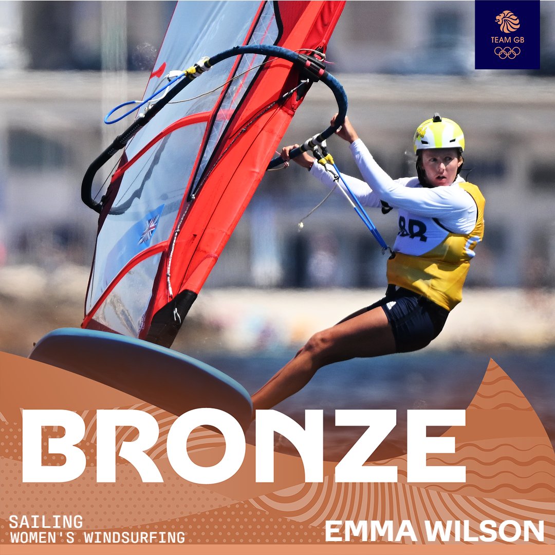 Bronze in Marseille for Emma Wilson on the water! 🥉