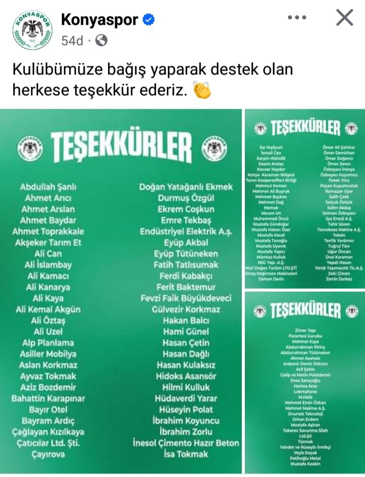 Yazık Adana'dan para kazanıp Adana demirspor'a desteği olmayan iş adamları
Belediyeler konyasporlu iş adamlarından işverenden neyiniz eksikti acaba  ihanetin başkenti ADANA nerde biz patronuz diye gezenler
<a href="/BuyukSehirAdana/">AdanaBuyukSehirBld</a> 
<a href="/adanaosb/">Adana Organize Sanayi Bölgesi</a>