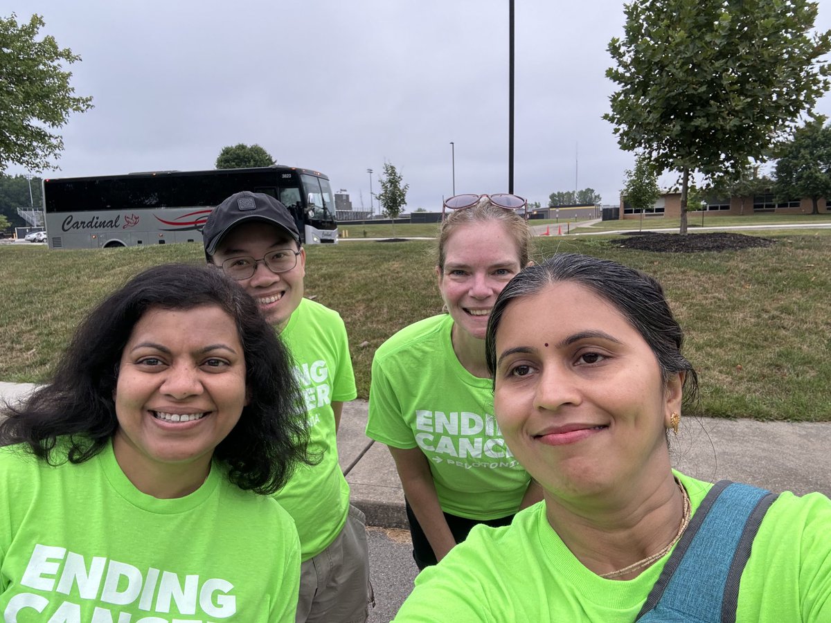 ⁦<a href="/OhioStatePIIO/">Pelotonia Institute for Immuno-Oncology</a>⁩ #pelotonia ⁦<a href="/OSUCCC_James/">The James</a>⁩ ⁦<a href="/OhioStateMed/">The Ohio State University College of Medicine</a>⁩ Beautiful day at Watkins waiting for the first riders! #endcancer