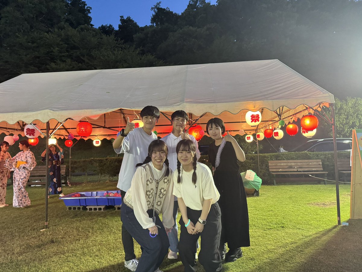 sammu_tanbo's tweet photo. 社会福祉法人佑啓会 ふる里学舎にて、8月3日4日、納涼祭行ってます！是非お越しください👘 🎐

#千葉商科大学
#勅使河原ゼミ
#ふる里学舎
#納涼祭 https://t.co/IdXSuVIQ1g