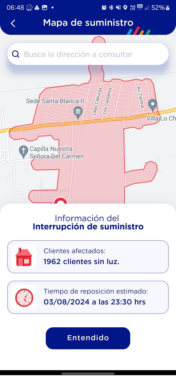 ThePabloPS's tweet photo. @CGE_Clientes comuna El Monte Villa Santa Blanca, ya van mas de 32 hrs. Sin servicio, hay personas con discapacidad que necesita una maquina eléctrica, los alimentos refrigerados ya perdieron su cadena de frio. Donde ocurrio el incidente no hay ningún personal trabajando. @SEC_cl https://t.co/B0s3z8pBn0