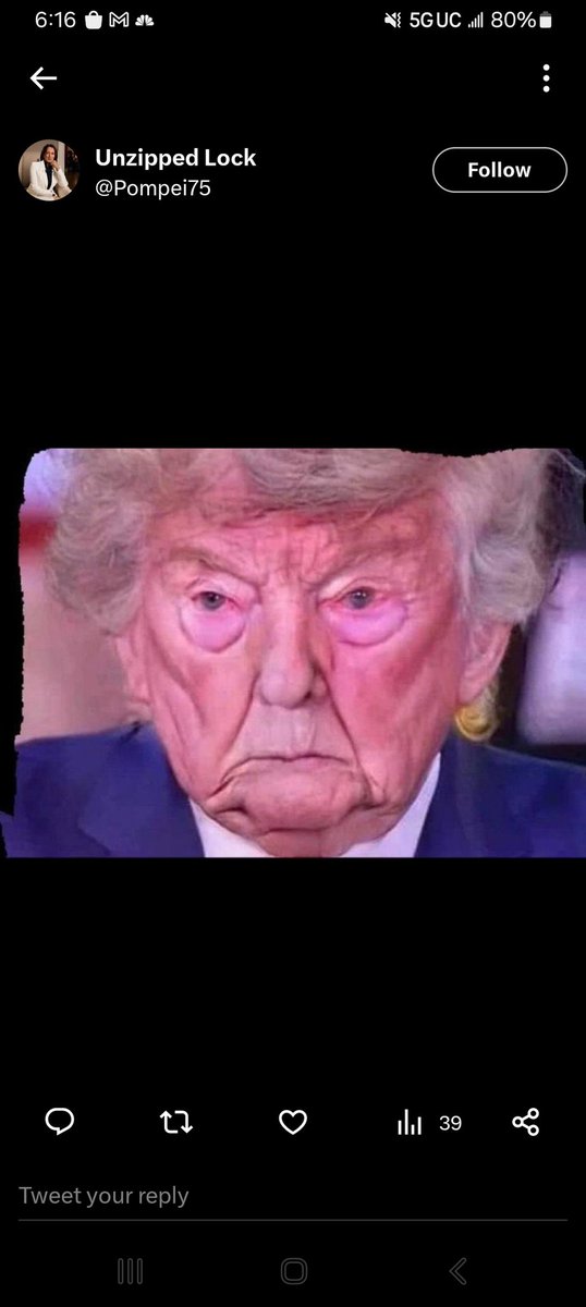 daydreamer007's tweet photo. @FOX29philly A racist network(Fox) for a unhinged racist man. So he can perform for his racist unhinged base. Bravo https://t.co/s2Qd1ZEHUv