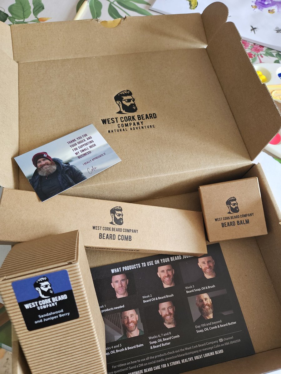 Unreal turnaround on these from the best in the #beardgame business <a href="/westcorkbeardco/">West Cork Beard Company</a> ordered lunchtime yesterday 💥 💥