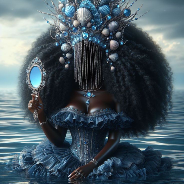 papomalandragem's tweet photo. Que Yemanjá traga paz e tranquilidade no dia de hoje. 🩵🐚 https://t.co/yQnmojoprj