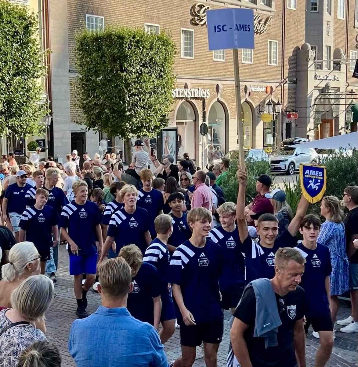 iowasoccerclub's tweet photo. The ISC Warriors in action in Sweden with a combination team of ISC and Ames players! https://t.co/mXBYDGF7X0